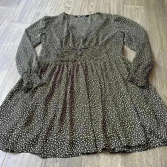 Zara | Sheer polka dot long sleeve dress - Picture 2 of 12